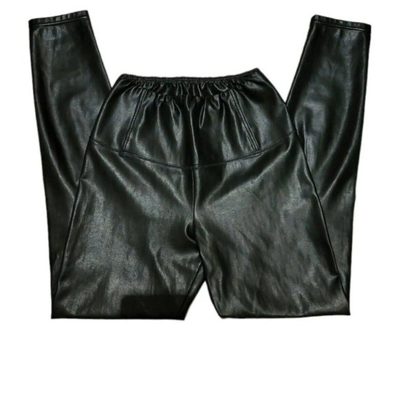 Aritzia Wilfred Free Black Daria Pant High-waisted Vegan Leather leggings XS - Picture 8 of 12